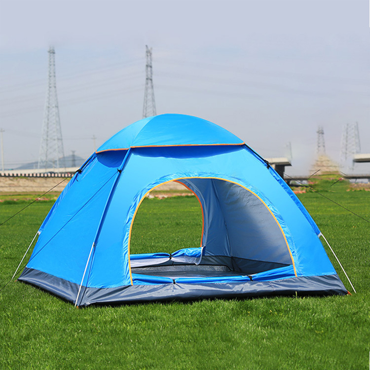 Cheap Goat Tents Quick Automatic Opening Tents Outdoor Camping Backpacking Tent for 3 4 Persons Camp Equipment for Family Picnic